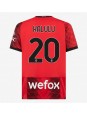 AC Milan Pierre Kalulu #20 Domácí Dres 2023-24 Krátký Rukáv